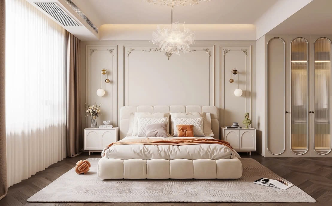 mẫu phòng ngủ tân cổ điển