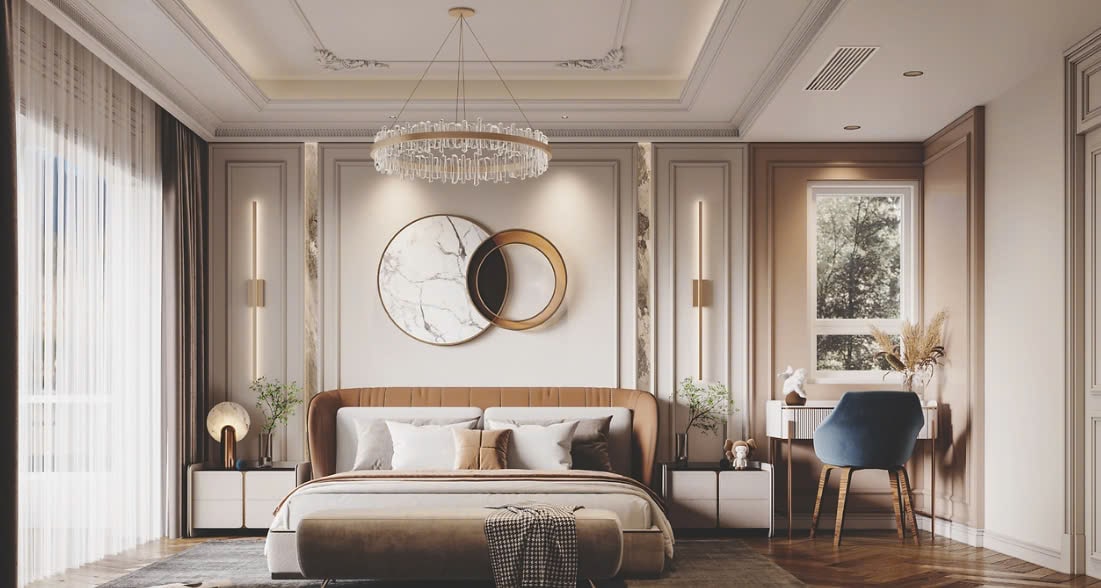 Nội Thất Phòng Ngủ Tân Cổ Điển