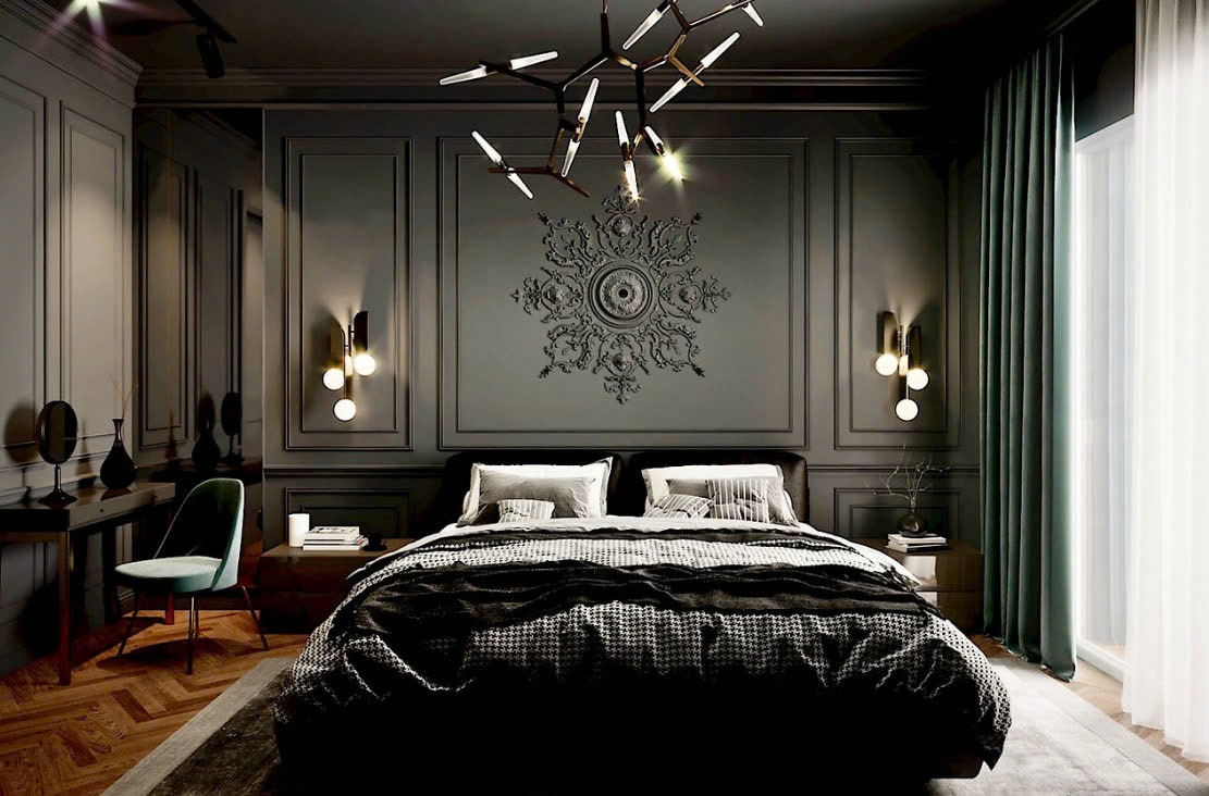 trang trí phòng ngủ tân cổ điển