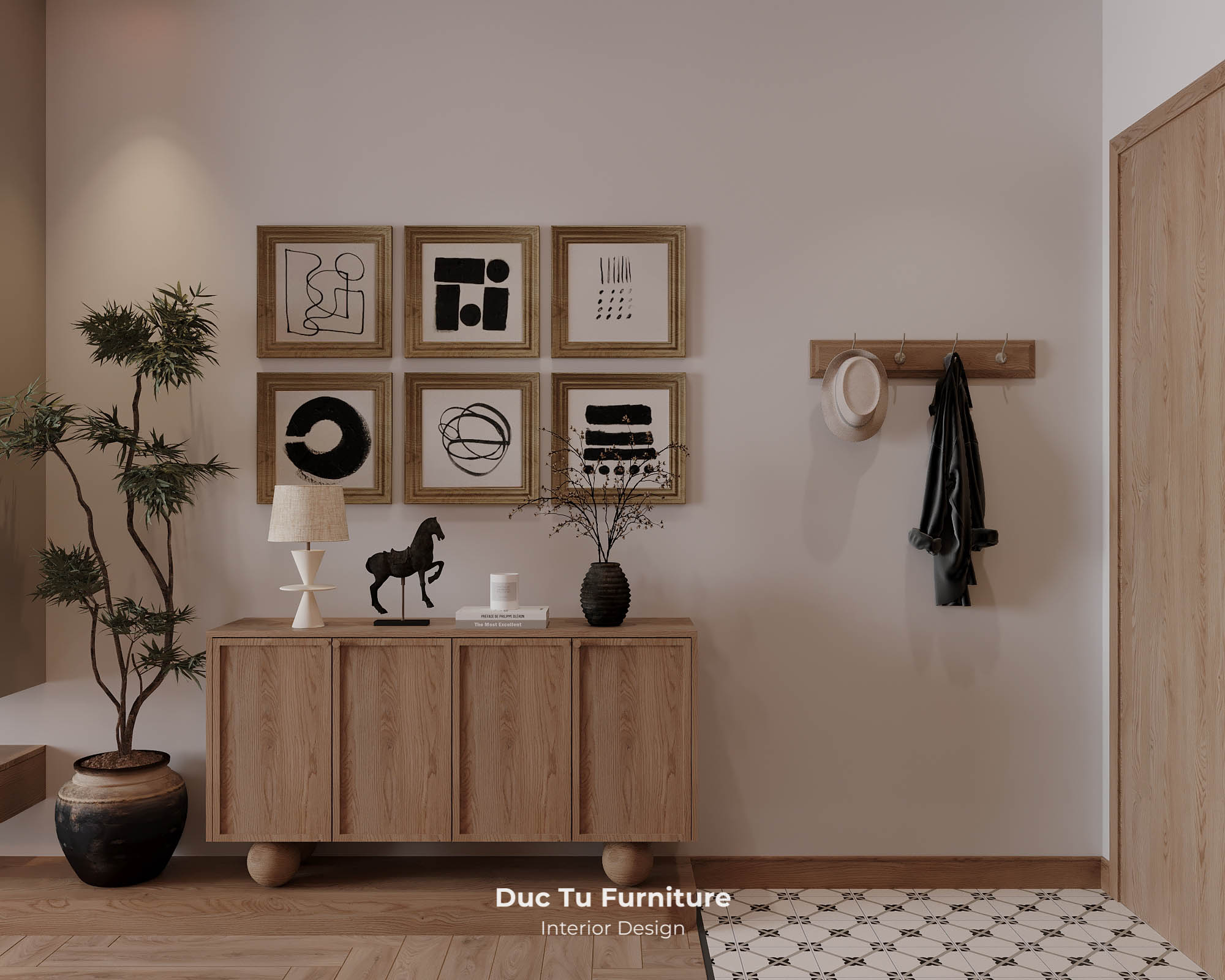 căn hộ 1 phòng ngủ Panoma Khu vực sảnh vào căn hộ 1 phòng ngủ Panoma