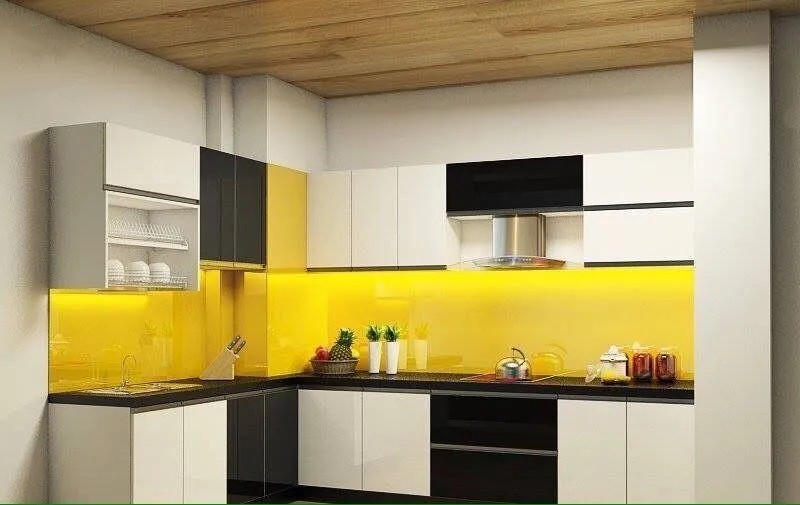 kính ốp tường bếp