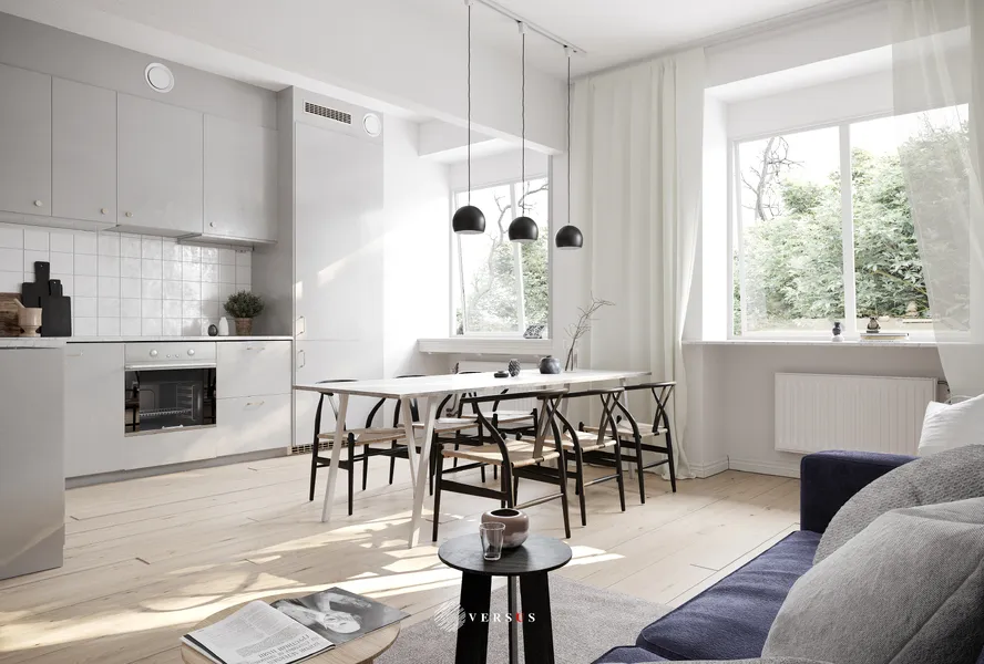 Bếp phong cách Scandinavian