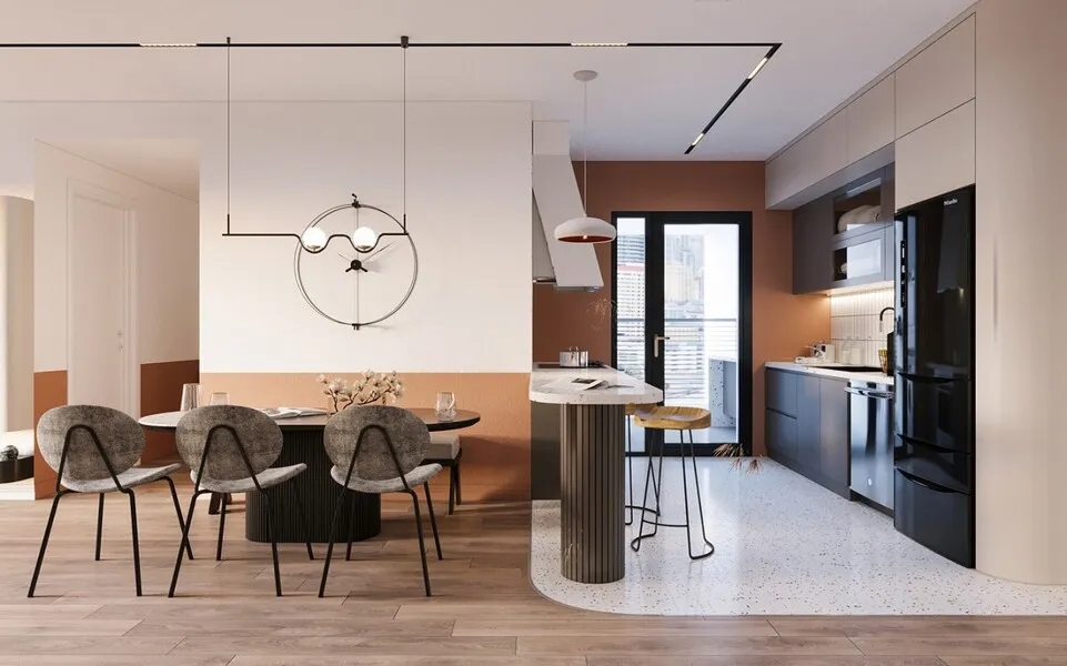 mẫu phòng bếp sang trọng