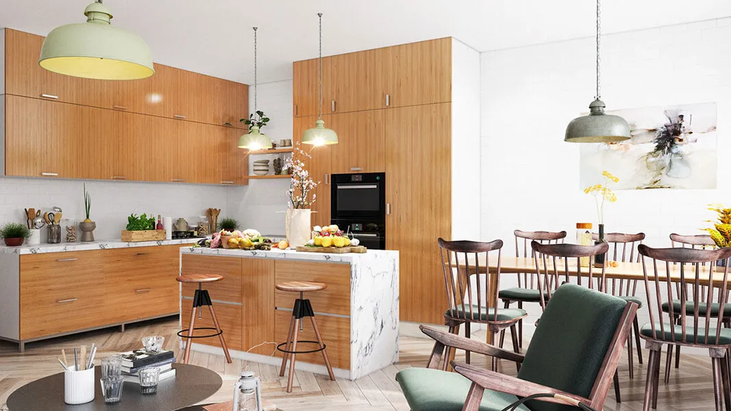 Bếp phong cách Scandinavian