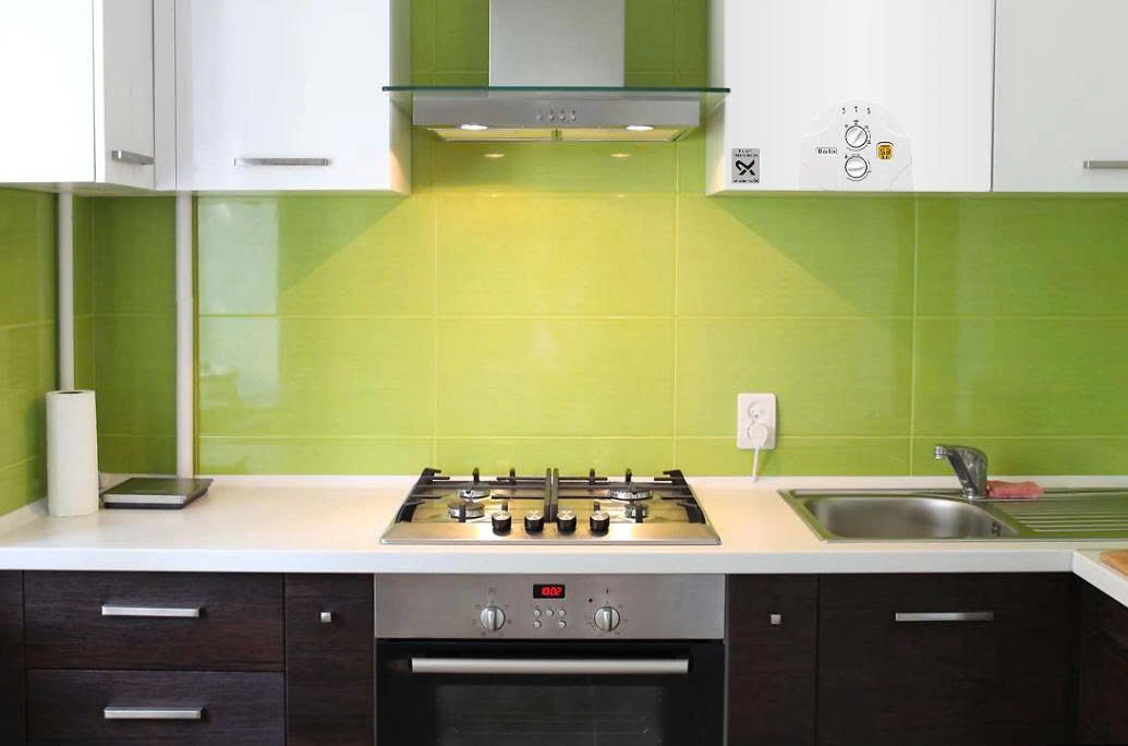 kính màu ốp bếp