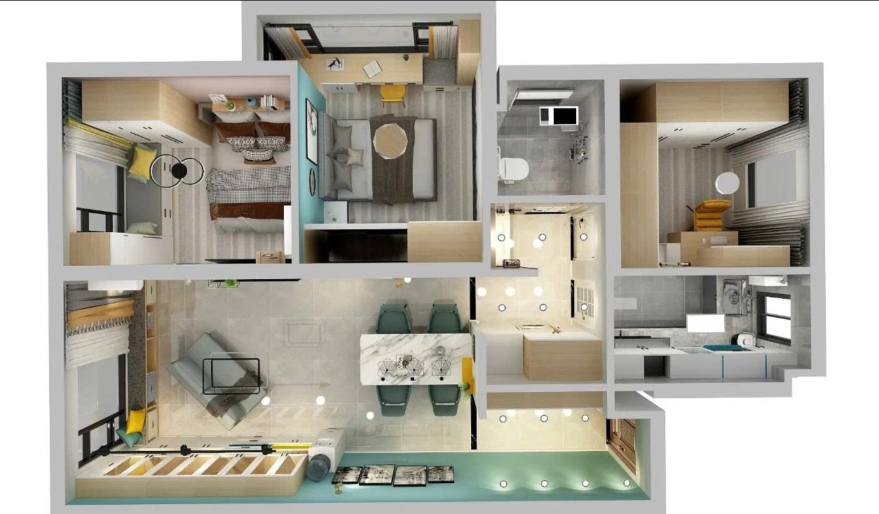 Nội thất căn hộ 2 phòng ngủ Mẫu phòng ngủ đẹp