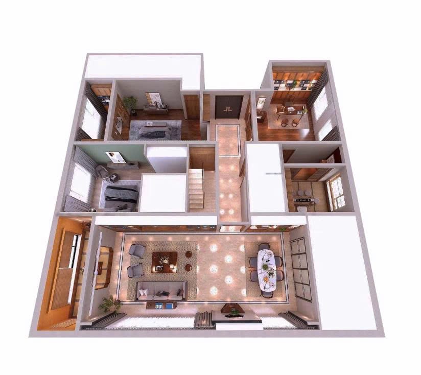 Nội thất căn hộ 2 phòng ngủ Trang trí nội thất căn hộ 2 phòng ngủ