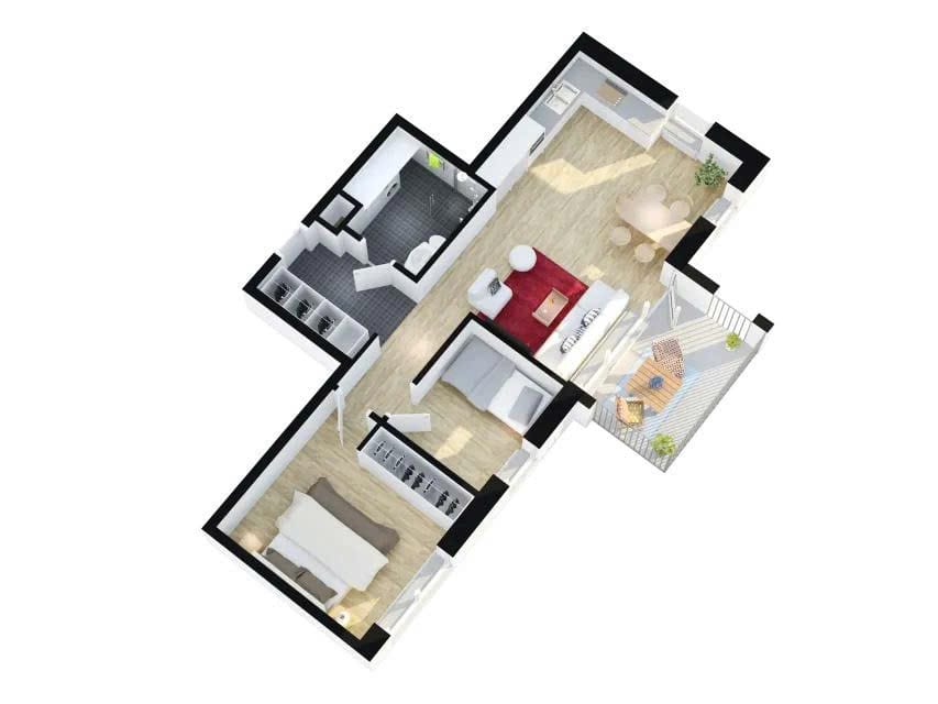 Nội thất căn hộ 2 phòng ngủ Mẫu phòng ngủ đẹp