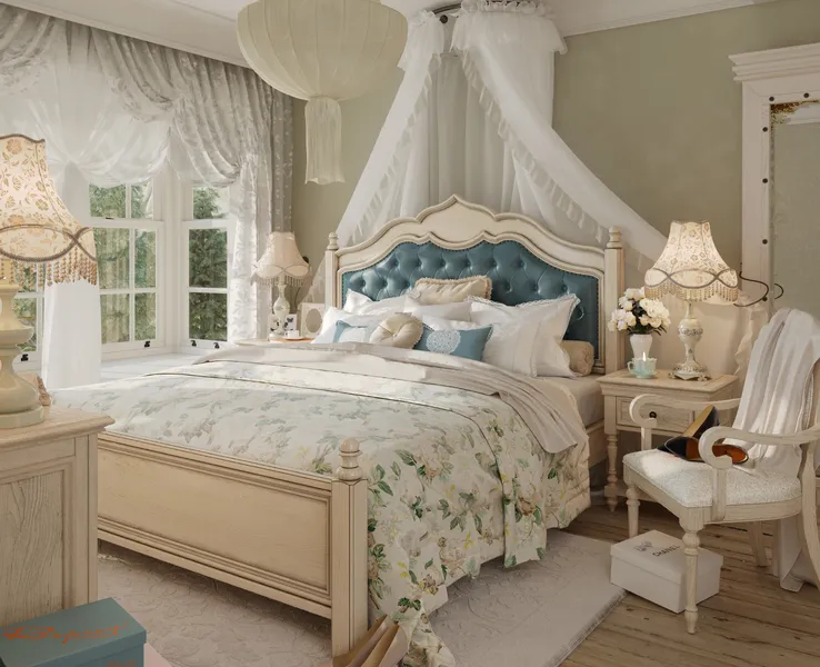 Decor Phòng Ngủ Vintage Ý tưởng decor phòng ngủ vintage cổ điển nhẹ nhàng