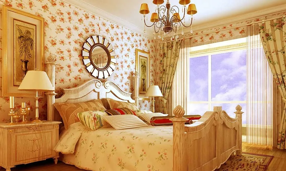 Decor Phòng Ngủ Vintage Ý tưởng decor phòng ngủ vintage bởi ga trải giường hoa nhí