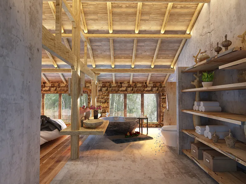 Phong cách Rustic trong nội thất Không gian Phong cách Rustic trong nội thất