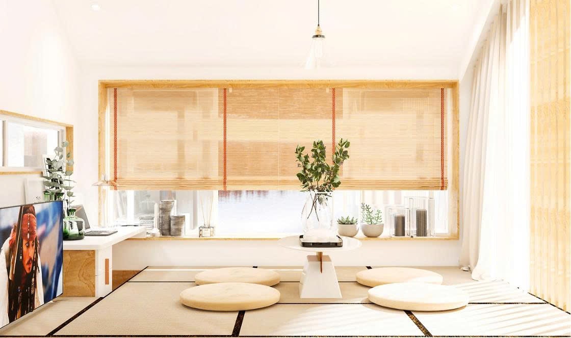 phòng khách ngồi bệt