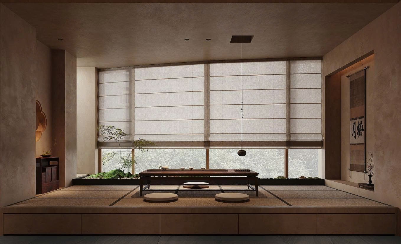 phòng khách ngồi bệt