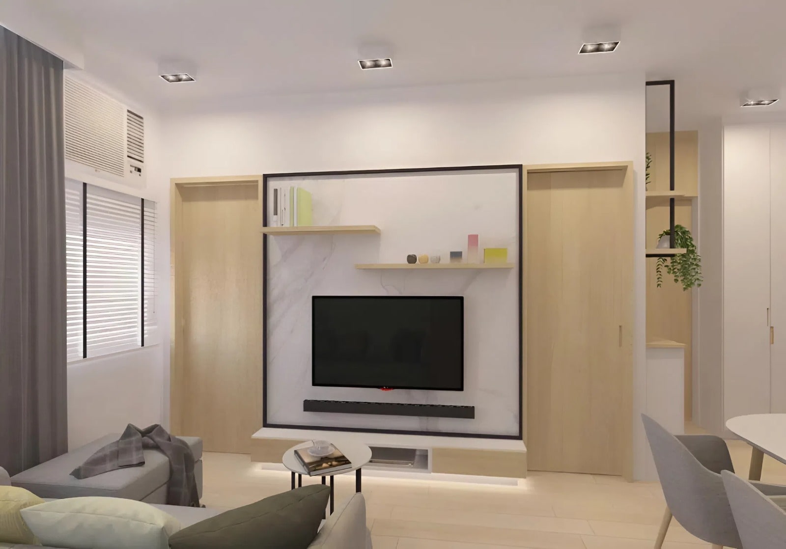 Tủ kệ tivi phòng khách đẹp 