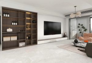 Thiết kế kệ tivi phòng khách