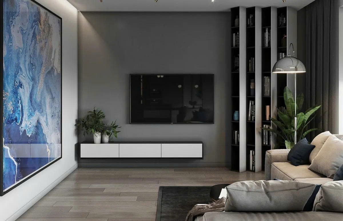 Tủ kệ tivi phòng khách đẹp 