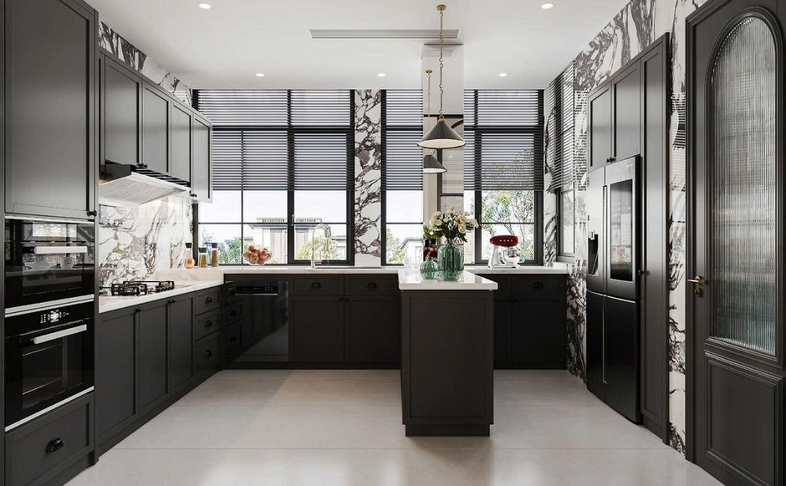 thiết kế nhà bếp Indochine