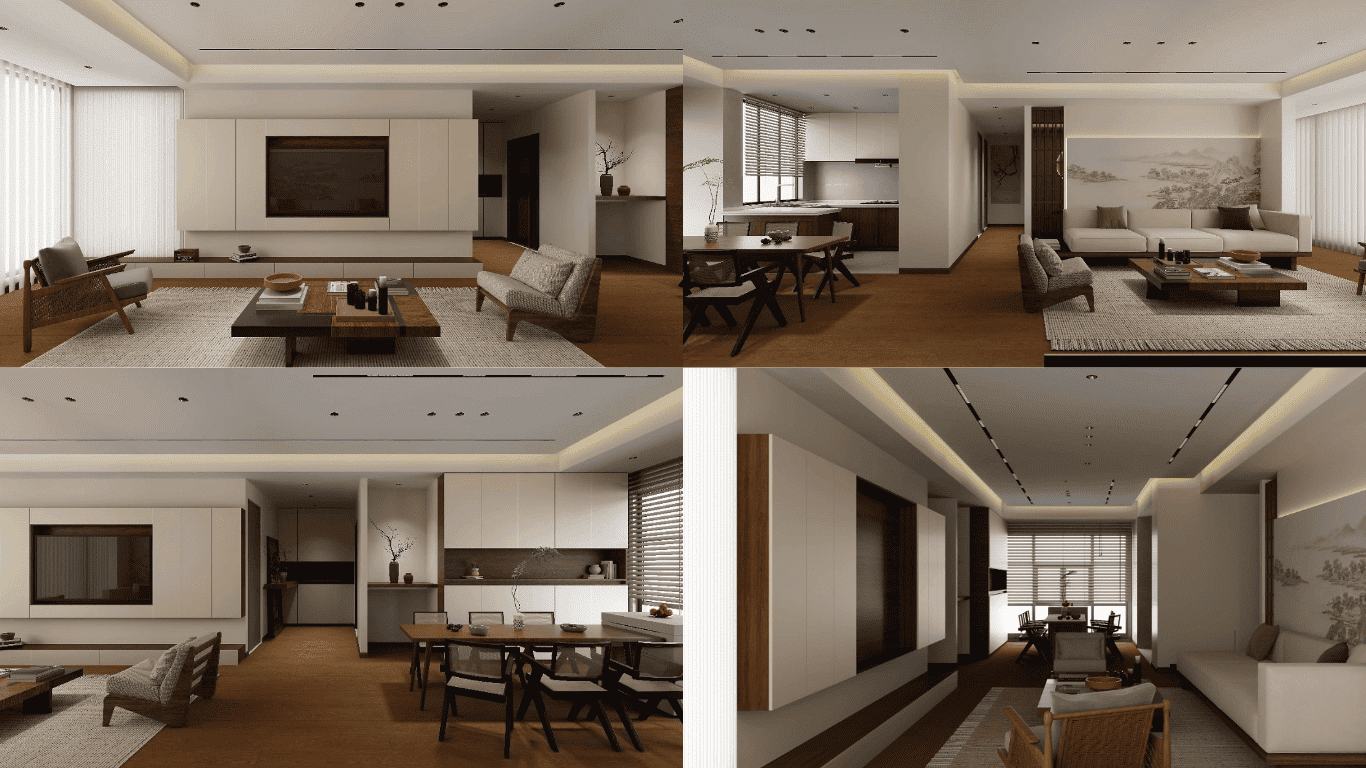 Chung Cư Phong Cách Nhật thiết kế nội thất chung cư