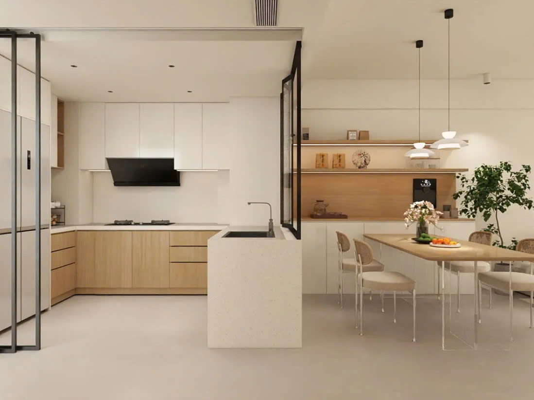 Diện tích nhà bếp nhà bếp bao nhiêu m2 là hợp lý