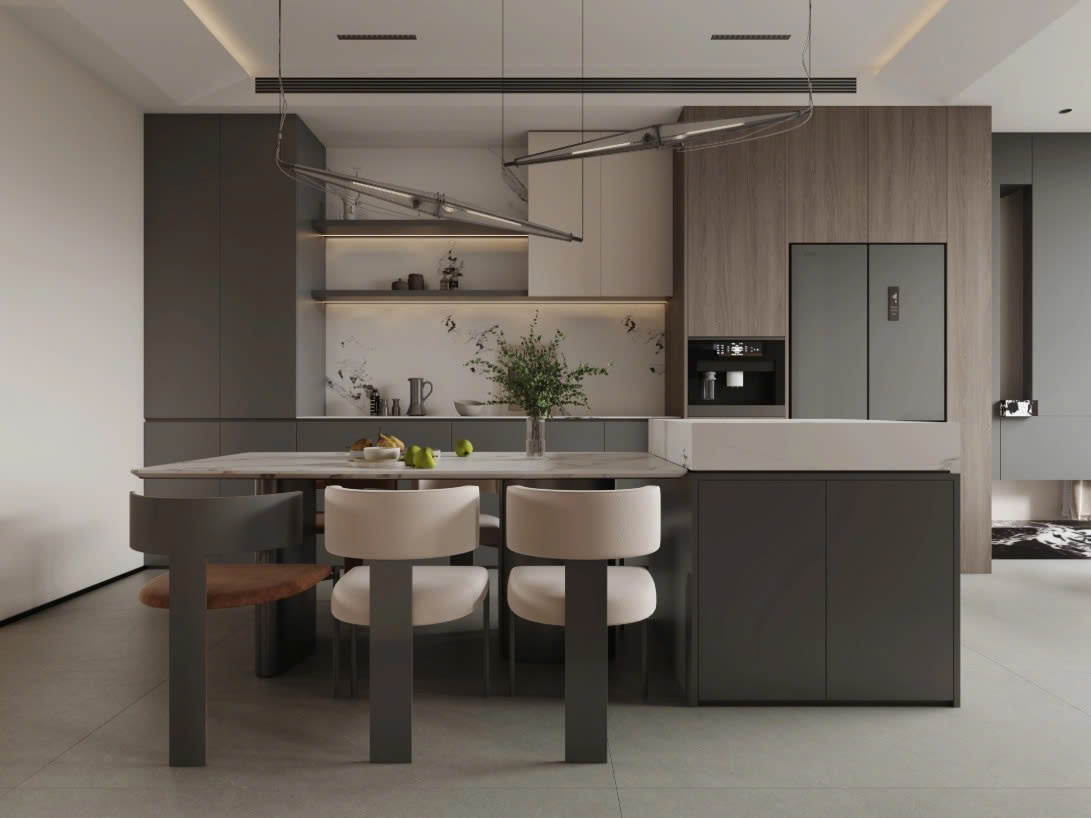 Phòng bếp nhà phố