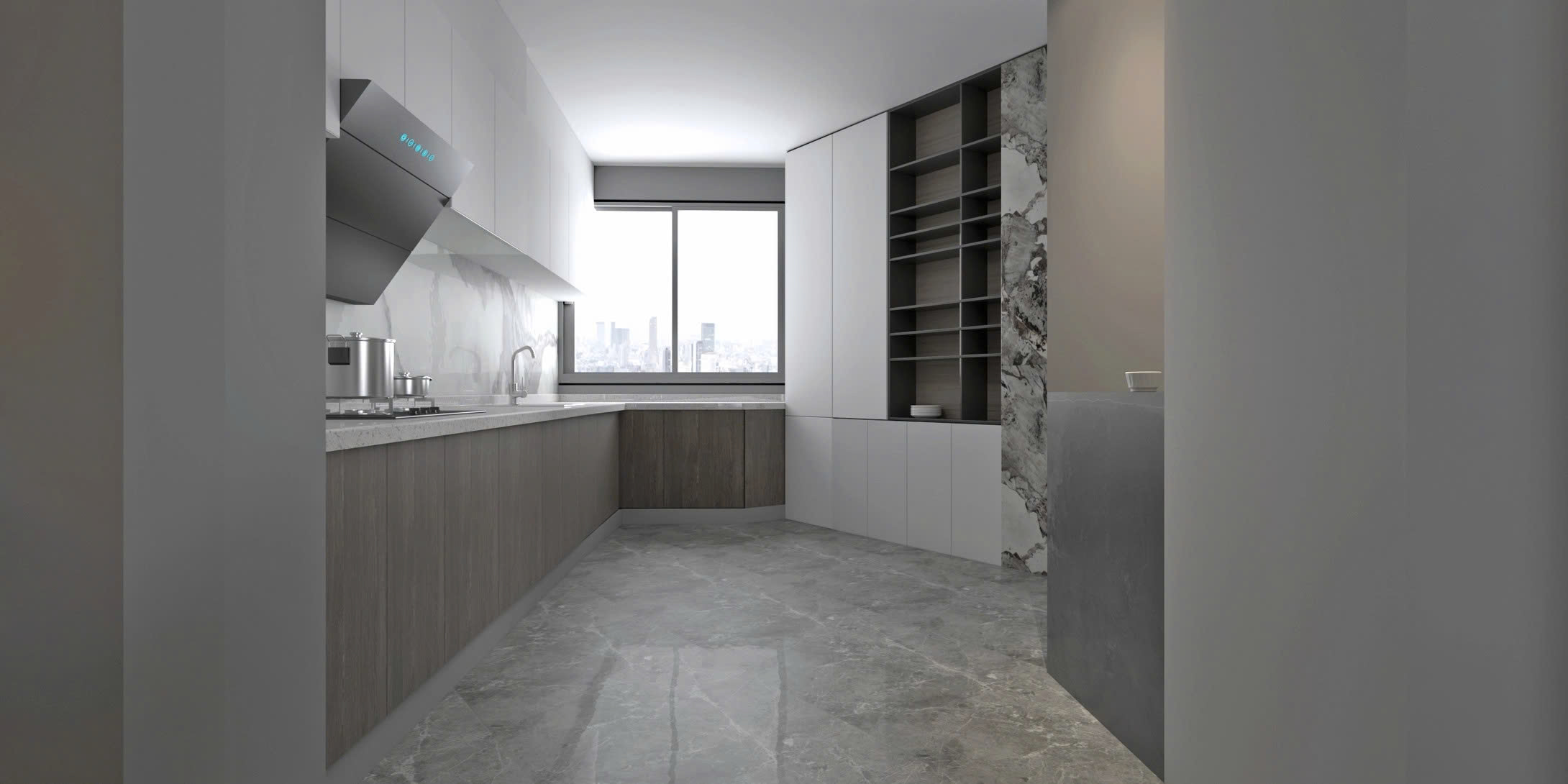 Phòng bếp nhà phố