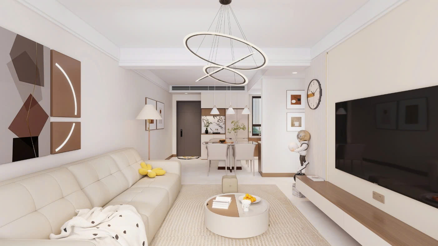 Phòng khách nhà ống 5m 