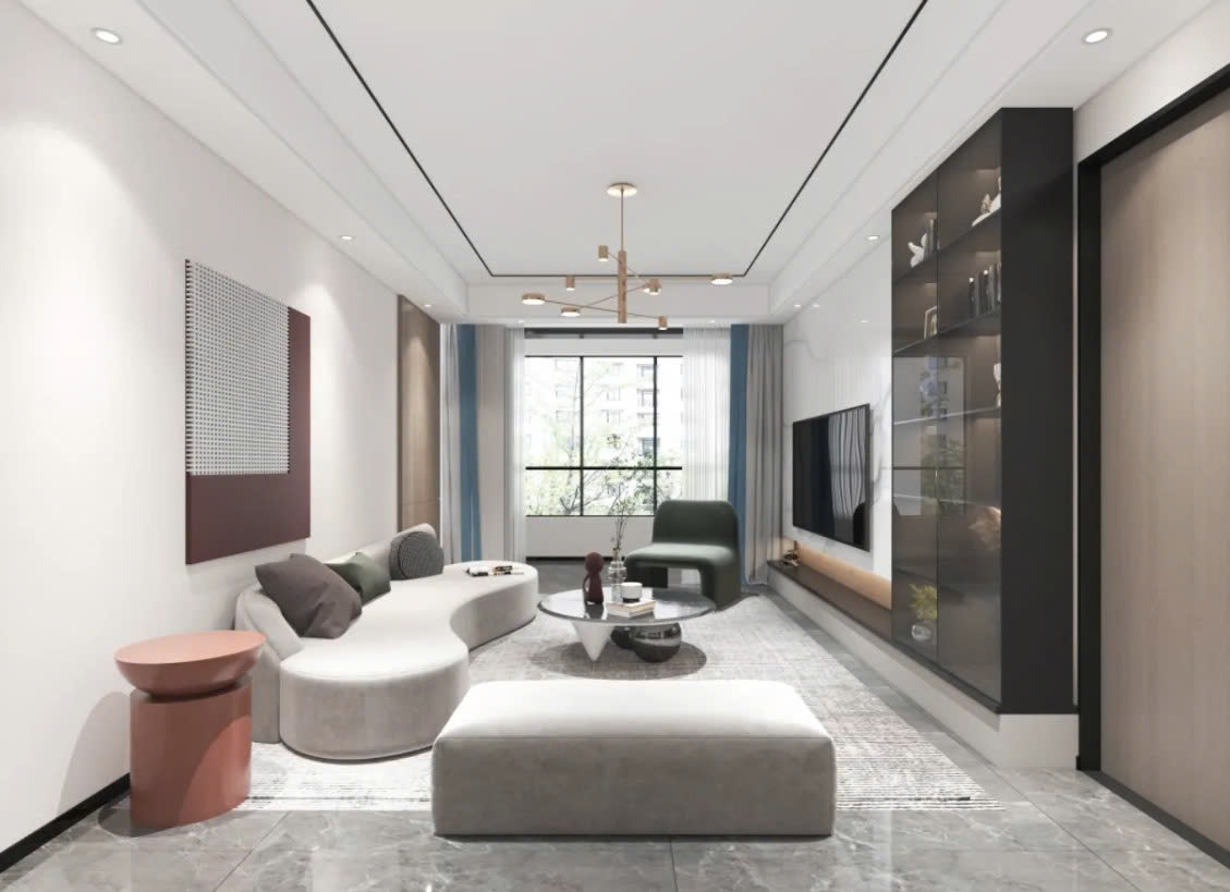 phòng khách nhà ống