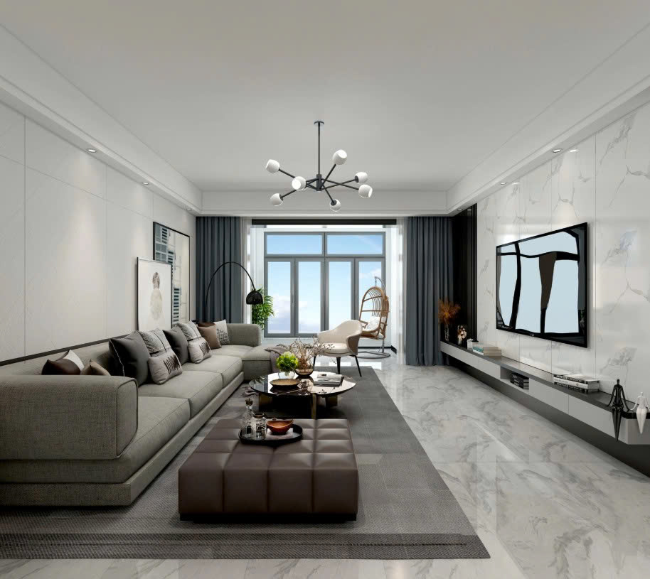 Phòng khách nhà ống 5m 