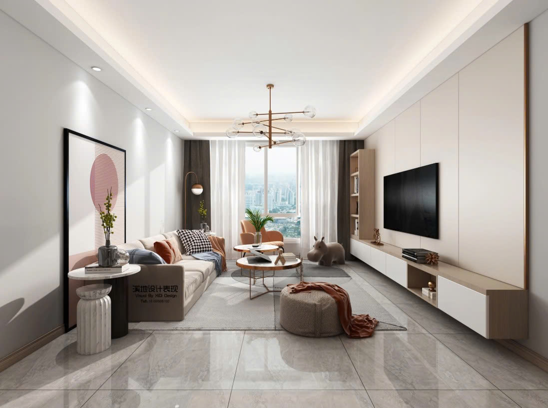 Phòng khách nhà ống 5m 