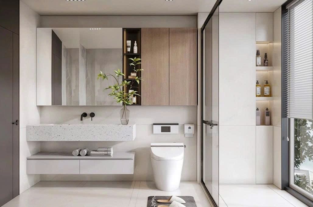 Bố trí nội thất nhà vệ sinh