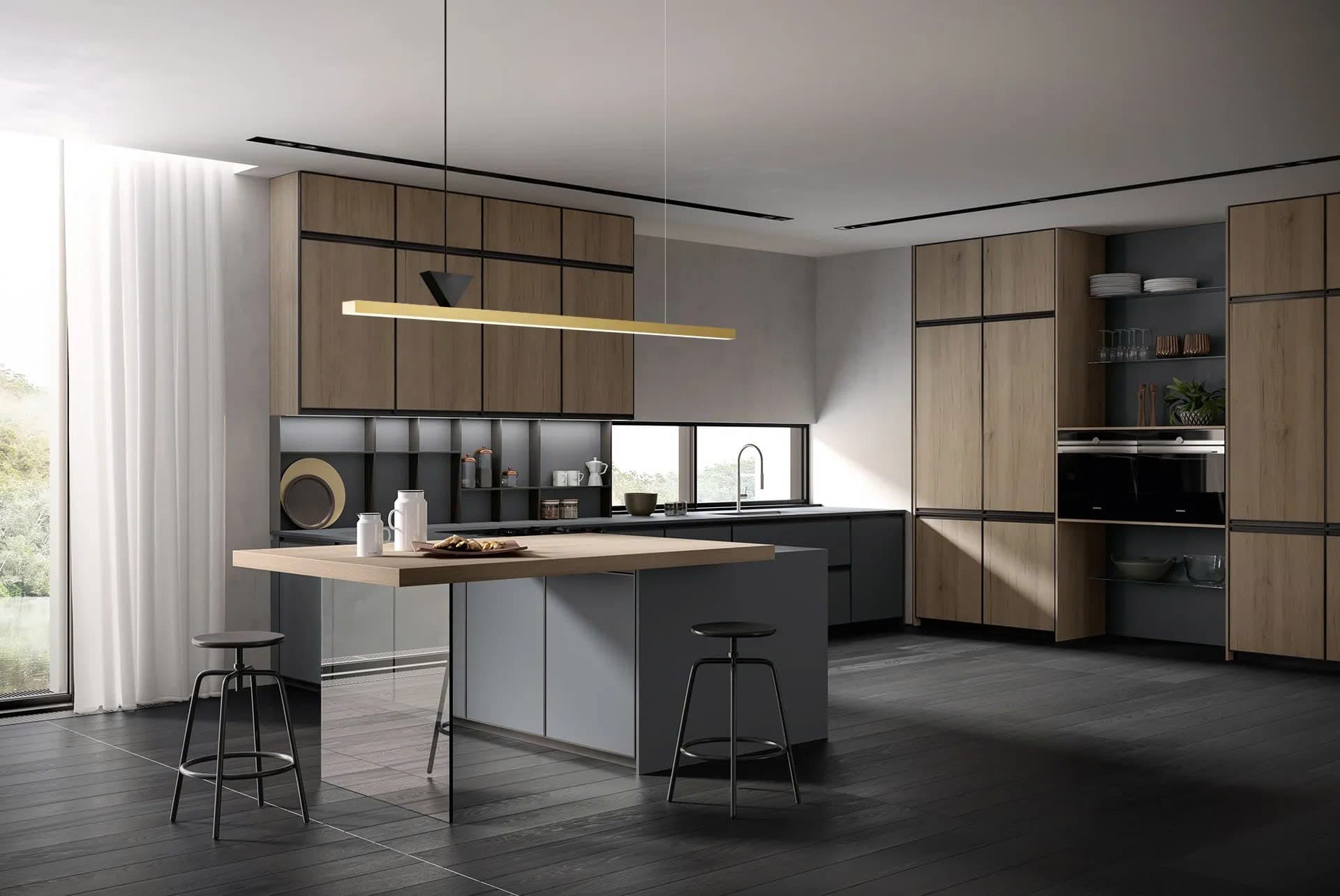 cách phối màu cho phòng bếp màu bếp theo phong thủy