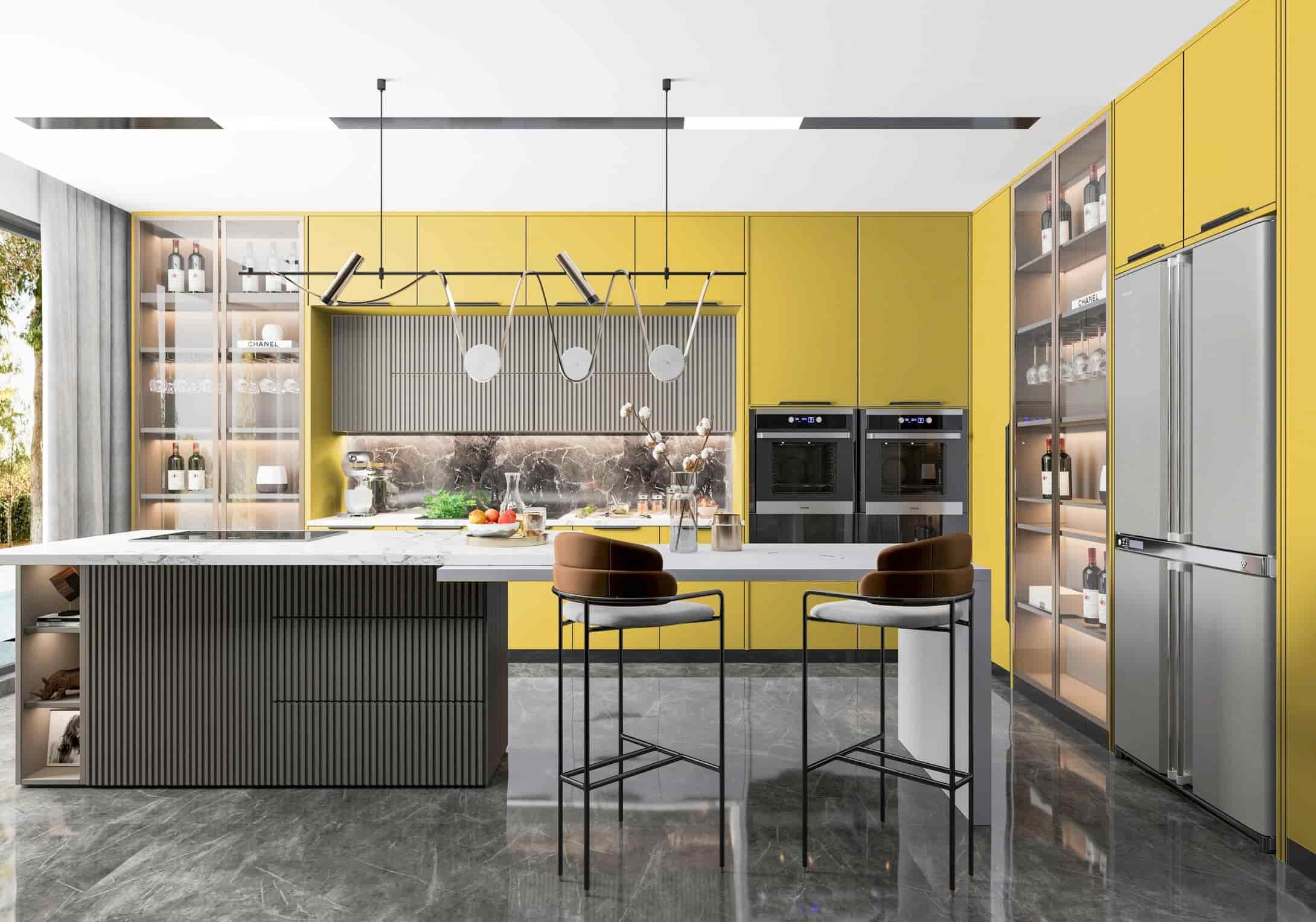 cách phối màu cho phòng bếp cách phối màu cho phòng bếp