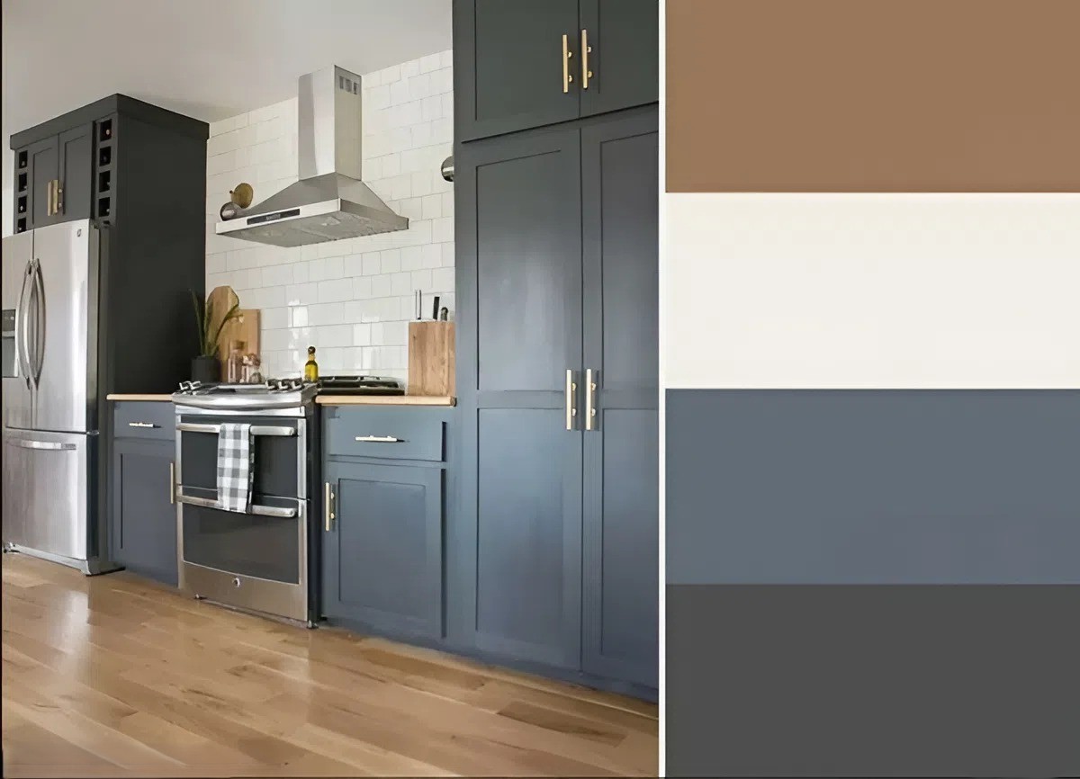 cách phối màu cho phòng bếp màu bếp theo phong thủy