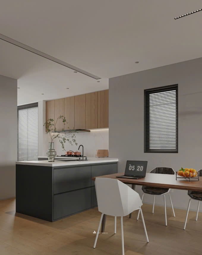 cách phối màu cho phòng bếp màu bếp theo phong thủy