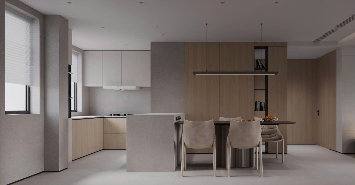 cách phối màu cho phòng bếp phối màu tủ bếp đẹp