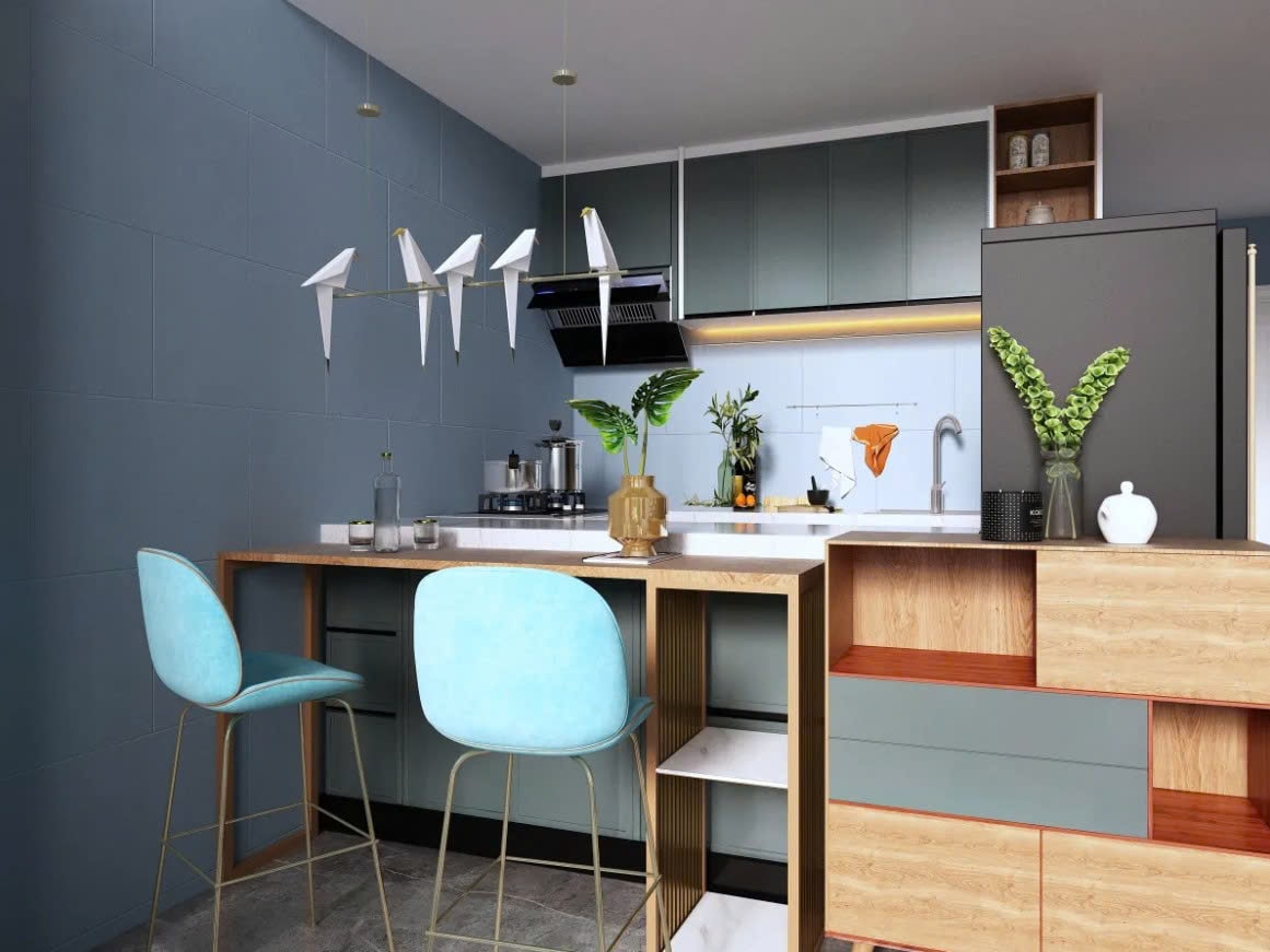 cách phối màu cho phòng bếp cách phối màu cho phòng bếp