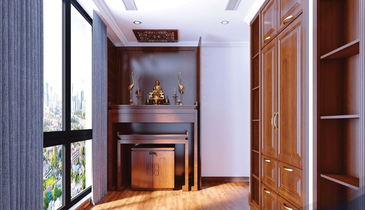 bố trí bàn thờ chung cư 