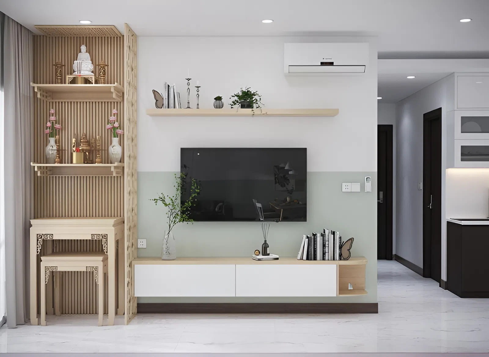 thiết kế phòng khách chung cư 