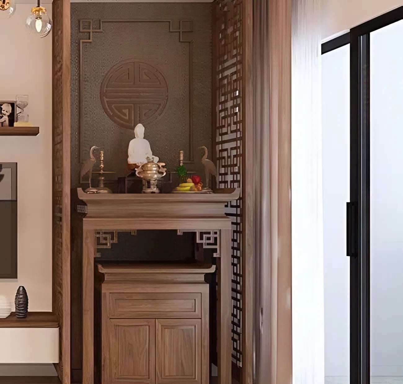 bố trí bàn thờ chung cư 