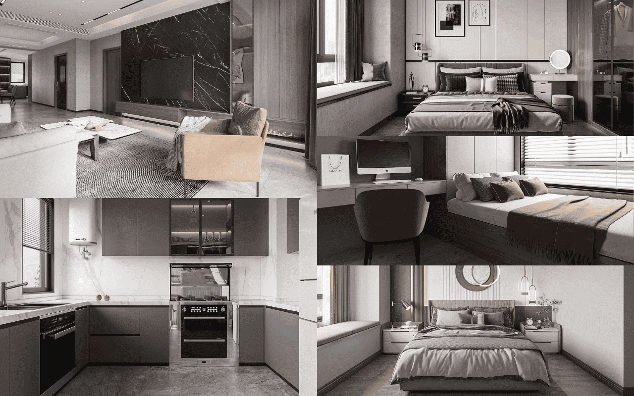 Chung Cư 3 Phòng Ngủ bố trí nội thất đẹp chung cư