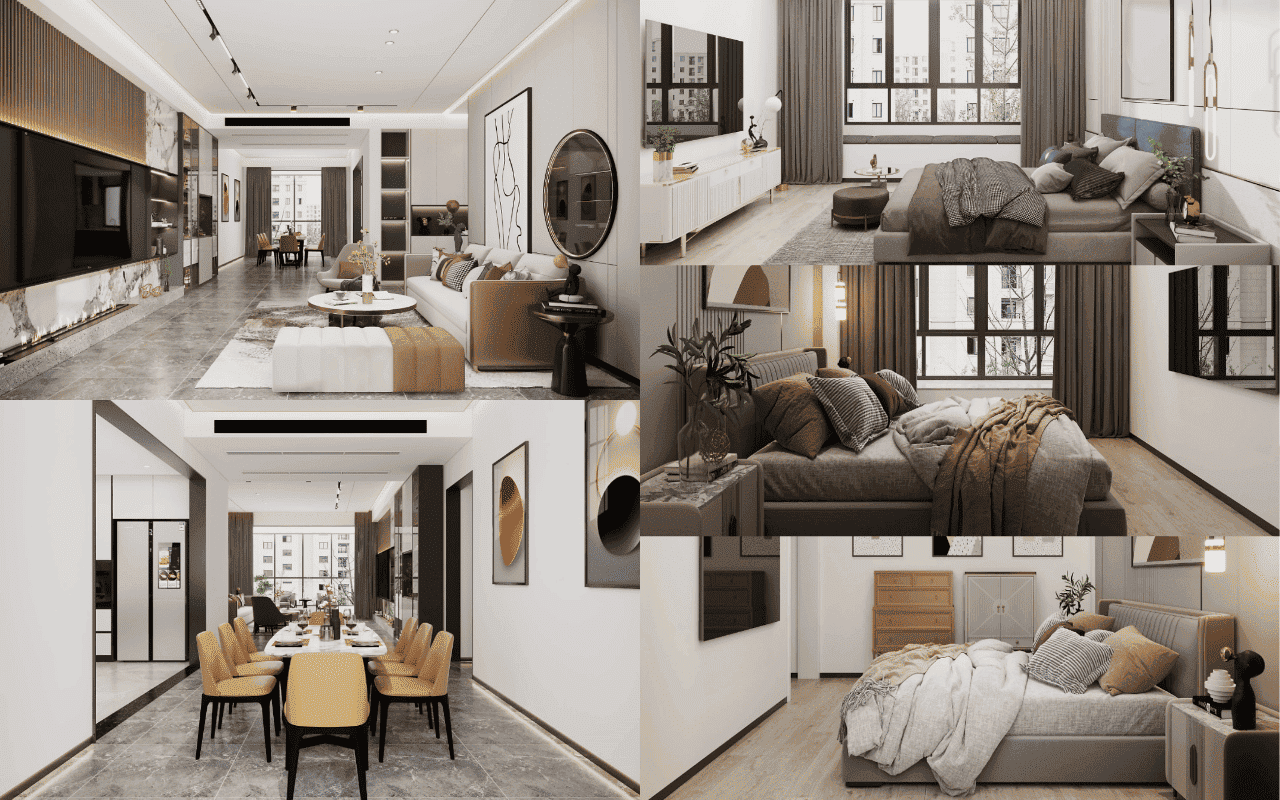 Chung Cư 3 Phòng Ngủ thiết kế nội thất đẹp chung cư