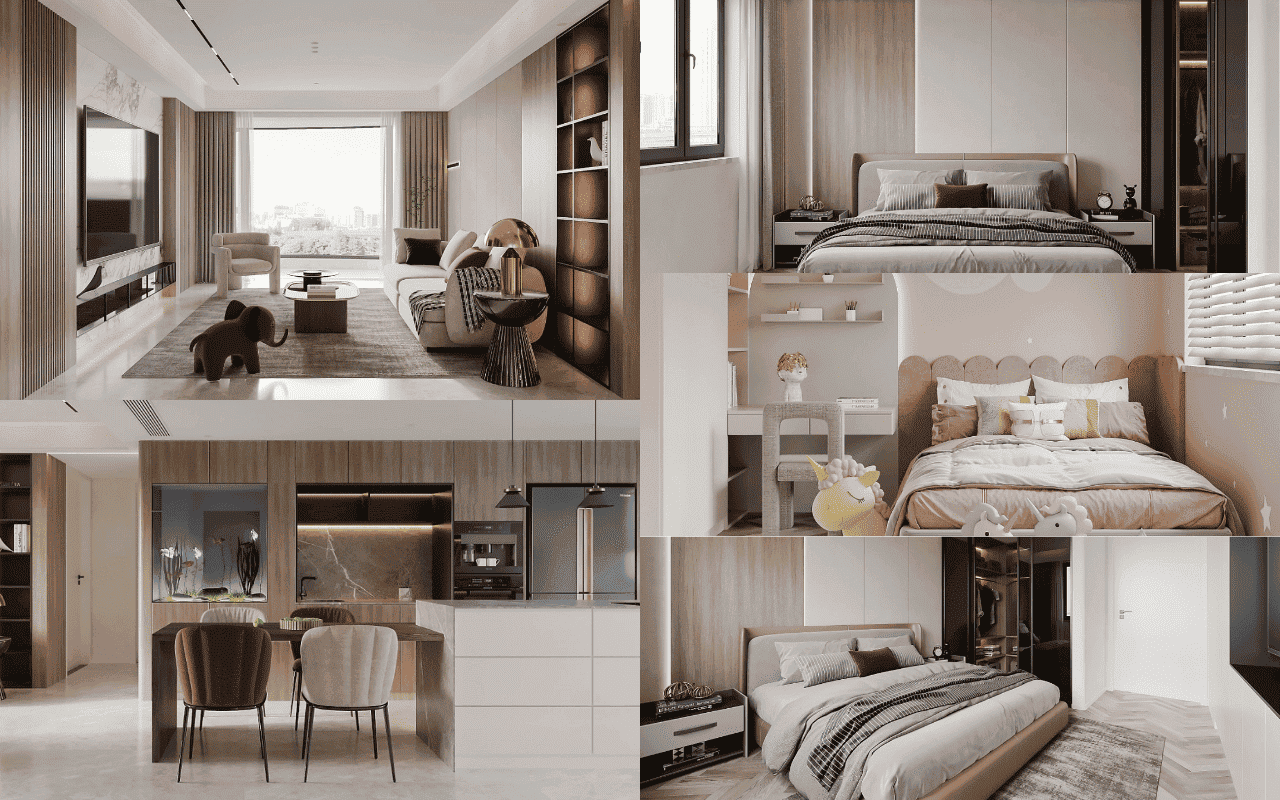 Chung Cư 3 Phòng Ngủ Nội thất căn hộ đẹp