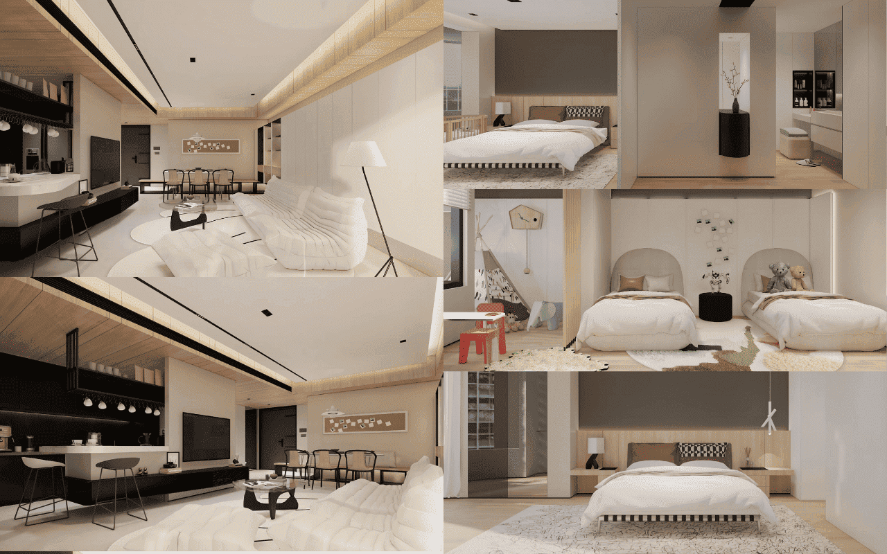 Chung Cư 3 Phòng Ngủ thiết kế nội thất chung cư