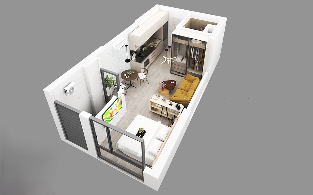 Mẫu căn hộ 30m2 Mẫu căn hộ 30m2