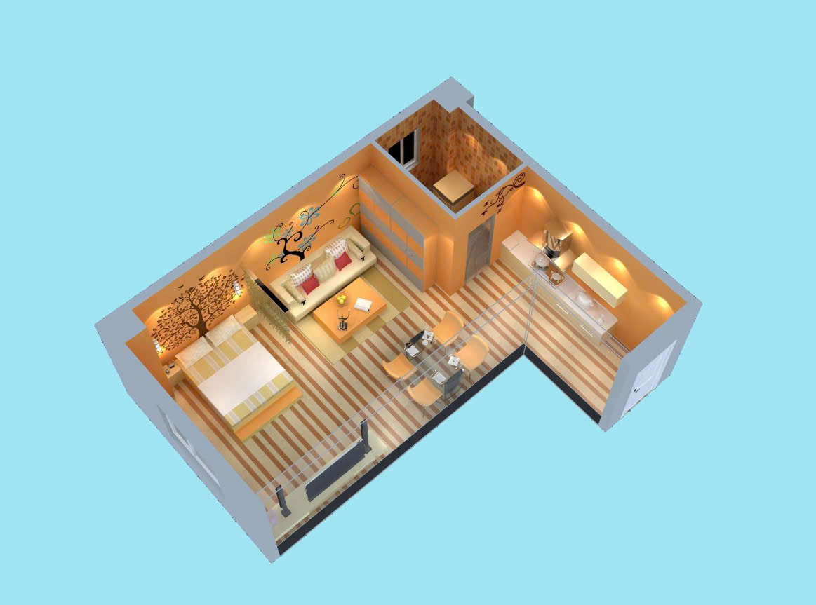 Mẫu căn hộ 30m2 Mẫu căn hộ 30m2