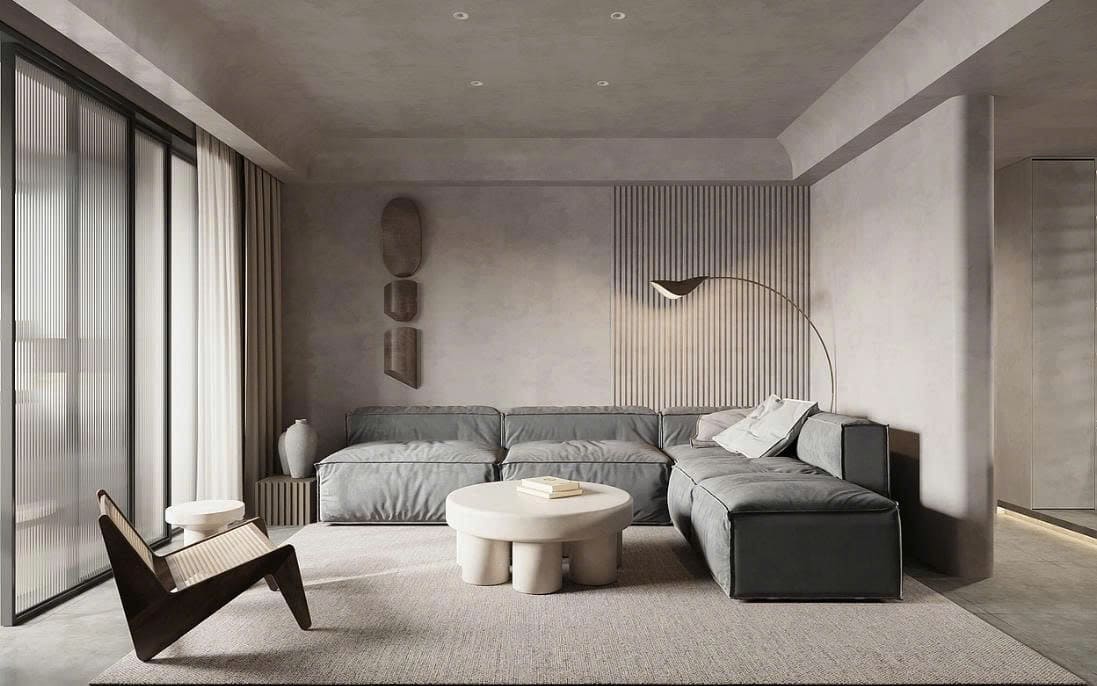 Nội Thất Phòng Khách Tối Giản