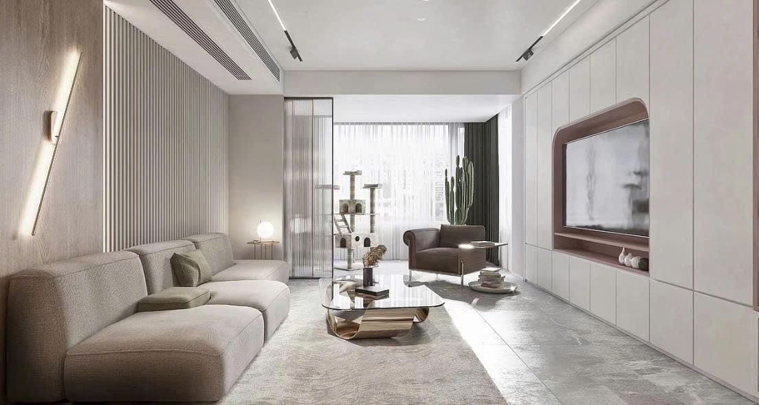 Nội Thất Phòng Khách Tối Giản