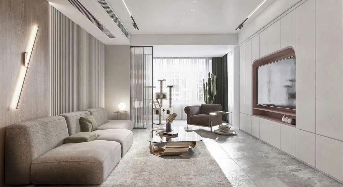 Nội Thất Phòng Khách Tối Giản