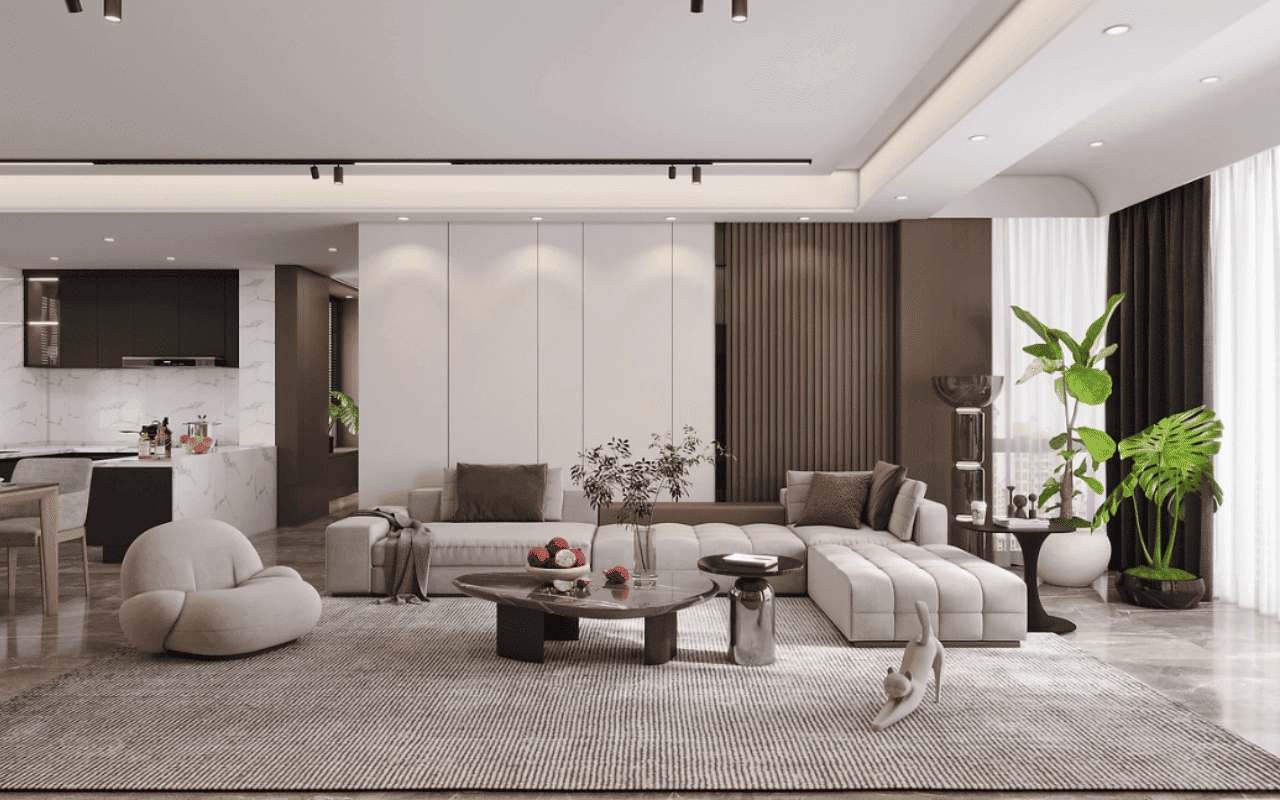 Phòng Khách Phong Thuỷ thiết kế nội thất phòng khách