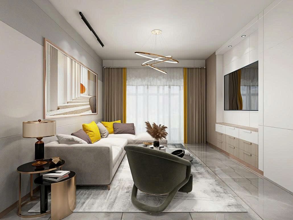 thiết kế nội thất phòng khách